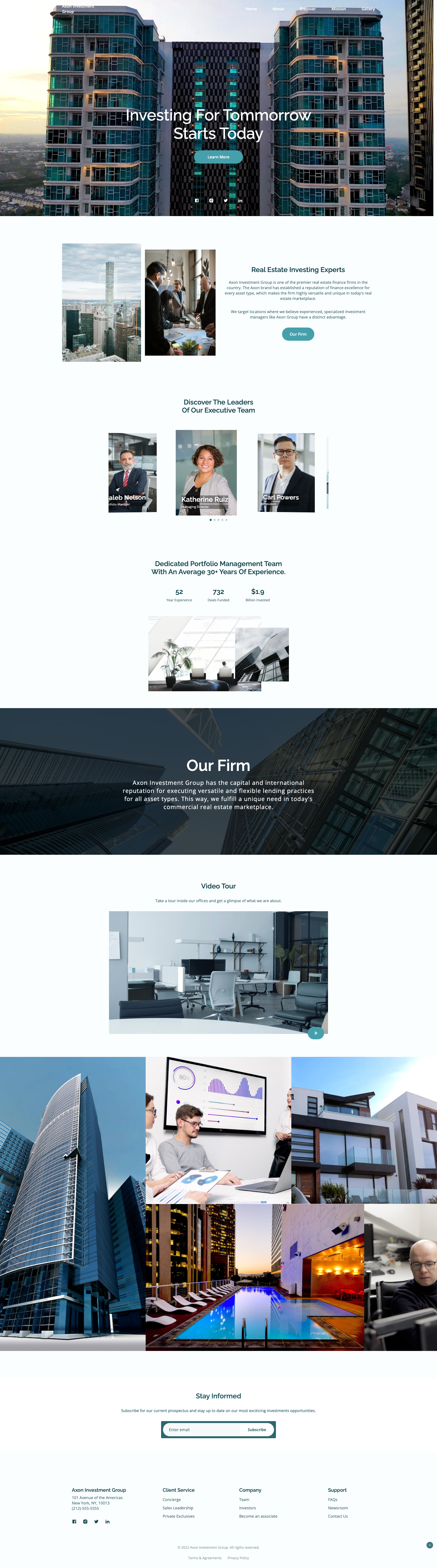 HTML CSS Javascript Landing Page